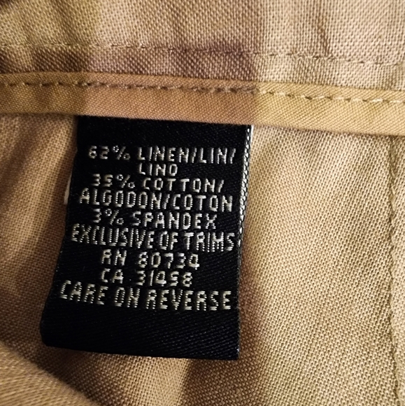 BCBGMaxAzria Linen Ankle Drawstring Pants - Picture 8 of 9